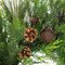 Real Touch Pinecones and Jingle Bells Artificial Christmas Wreath 26 Inch